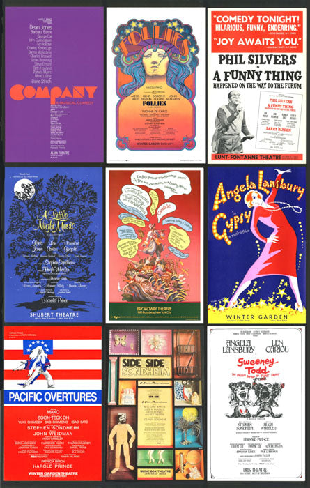 Sondheim '70s Combo (9 shows on one 14x22 poster!)