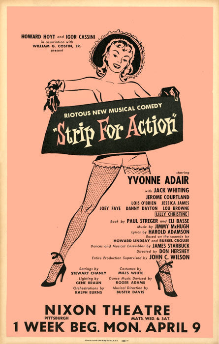 Strip For Action (1956, closed Pittsburgh) - repro