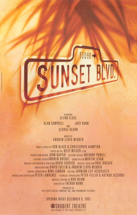 Sunset Blvd (2017 revival, Glenn Close photo) limited edition