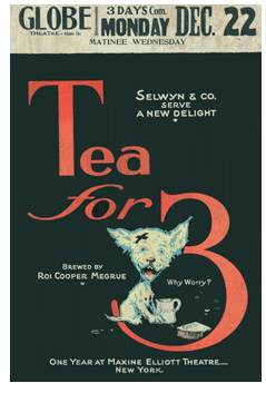 Tea For 3 (1924 tour) - repro