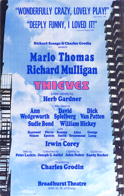 Thieves (1974, Charles Grodin & Marlo Thomas, post-tryout credits) - repro