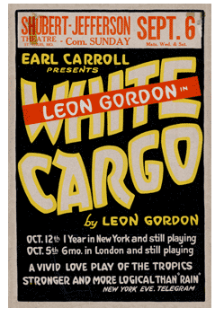 White Cargo (1925 tour) - repro